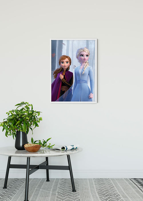 Wandbild - Frozen Sisters in the Wood