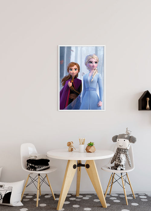 Wandbild - Frozen Sisters in the Wood