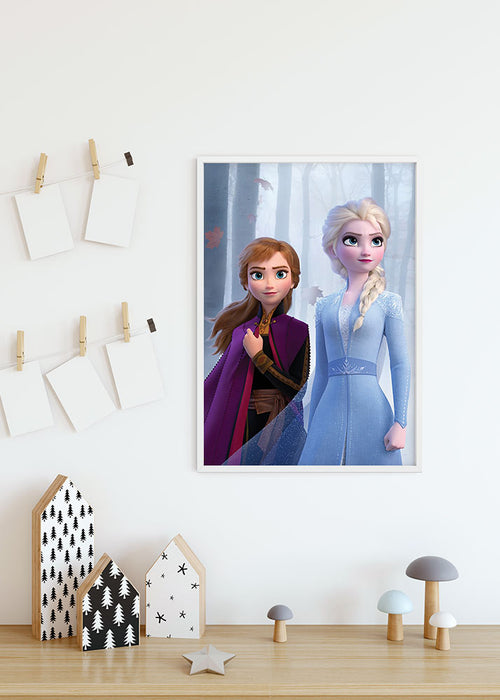 Wandbild - Frozen Sisters in the Wood