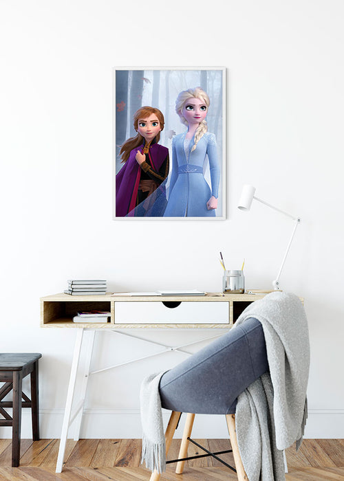 Komar NEU | Wandbild - Frozen Sisters in the Wood - Größe 40 x 50 cm
