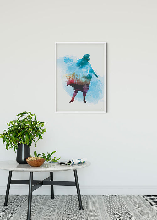 Wandbild - Frozen Anna Aquarell