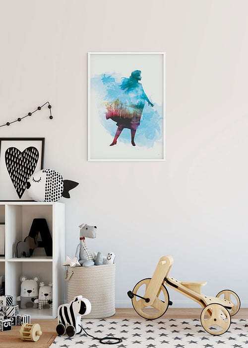 Wandbild - Frozen Anna Aquarell