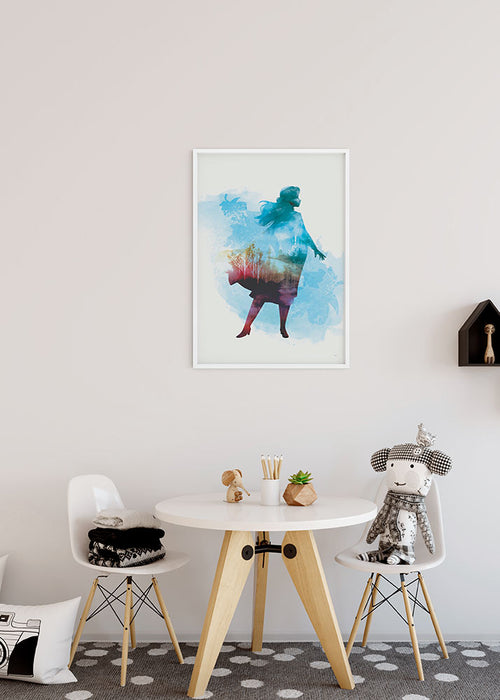 Wandbild - Frozen Anna Aquarell