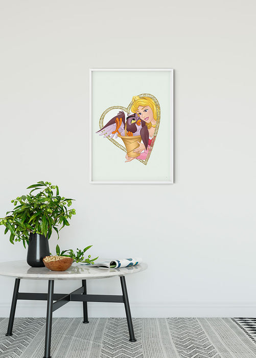 Wandbild - Aurora & Owl