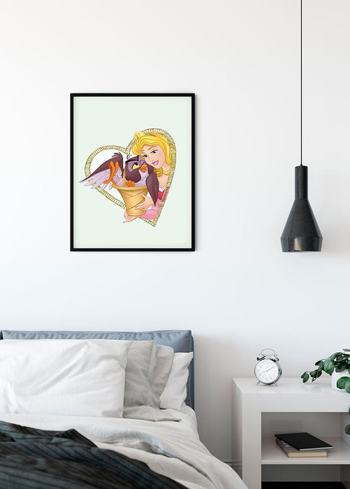 Wandbild - Aurora & Owl