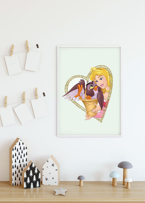 Komar NEU | Wandbild - Aurora & Owl - Größe 50 x 70 cm