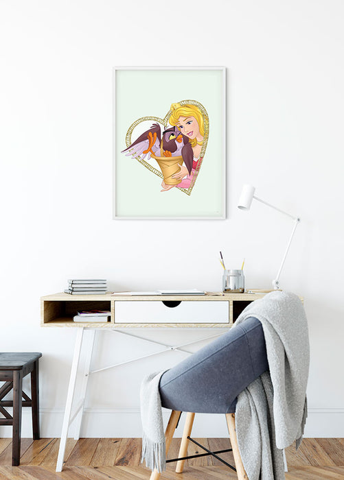 Komar NEU | Wandbild - Aurora & Owl - Größe 50 x 70 cm
