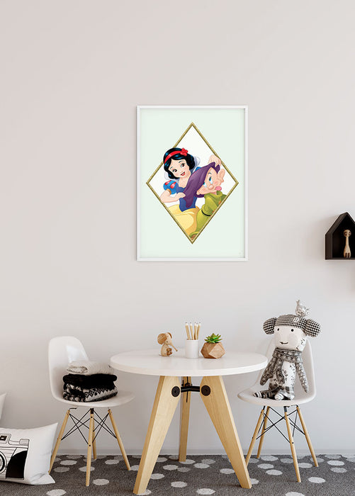 Wandbild - Snow White & Dopey