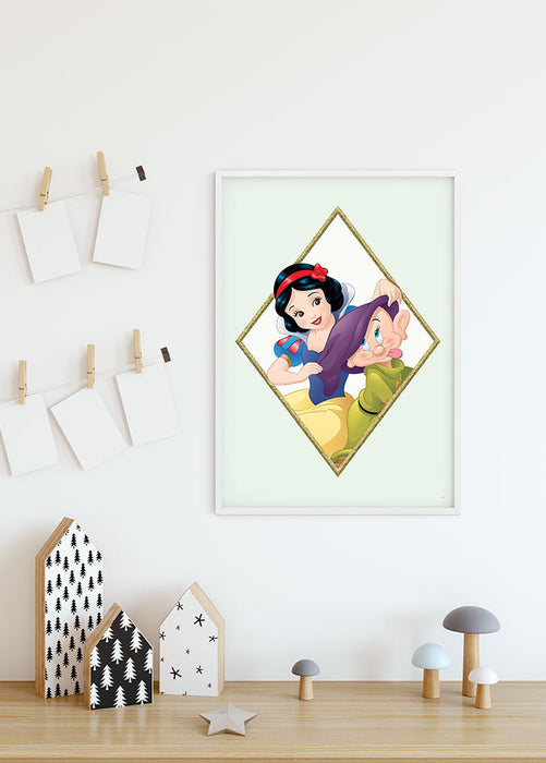 Wandbild - Snow White & Dopey