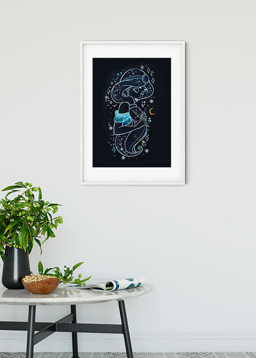 Komar NEU | Wandbild - Jasmin Stars - Größe 30 x 40 cm