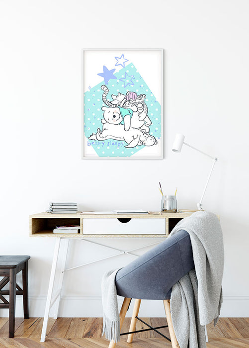 Wandbild - Winnie the Pooh Beary Sleepy