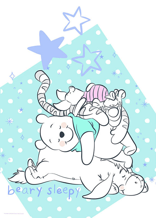 Wandbild - Winnie the Pooh Beary Sleepy