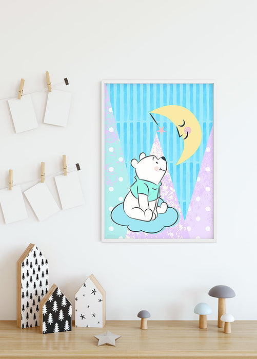 Wandbild - Winnie the Pooh Moon