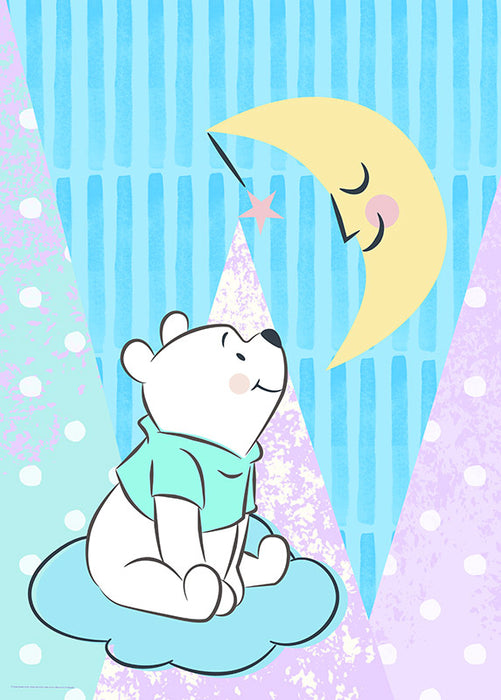 Wandbild - Winnie the Pooh Moon