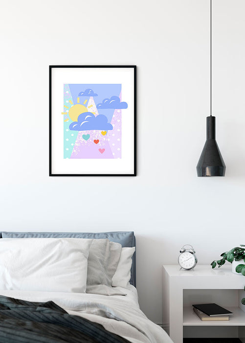 Komar NEU | Wandbild - Winnie the Pooh Clouds - Größe 40 x 50 cm
