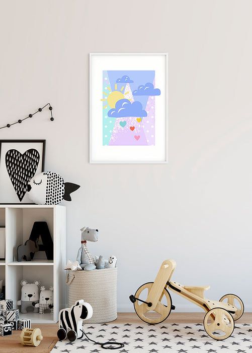 Komar NEU | Wandbild - Winnie the Pooh Clouds - Größe 40 x 50 cm