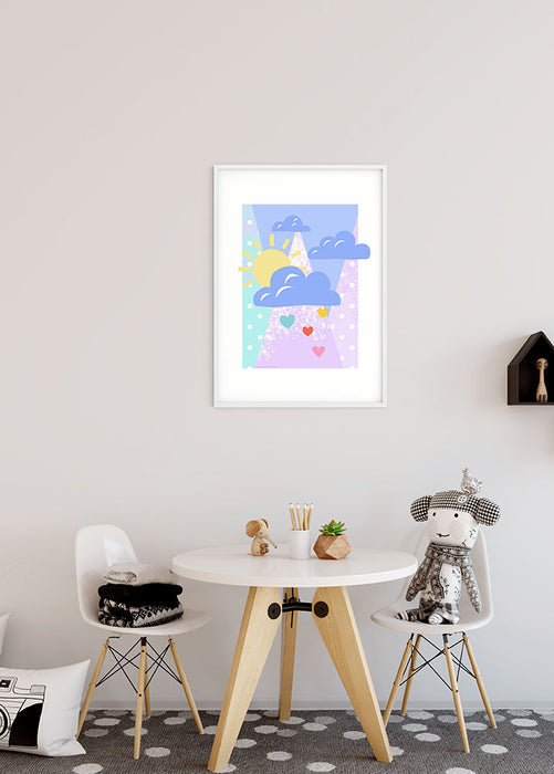 Komar NEU | Wandbild - Winnie the Pooh Clouds - Größe 40 x 50 cm