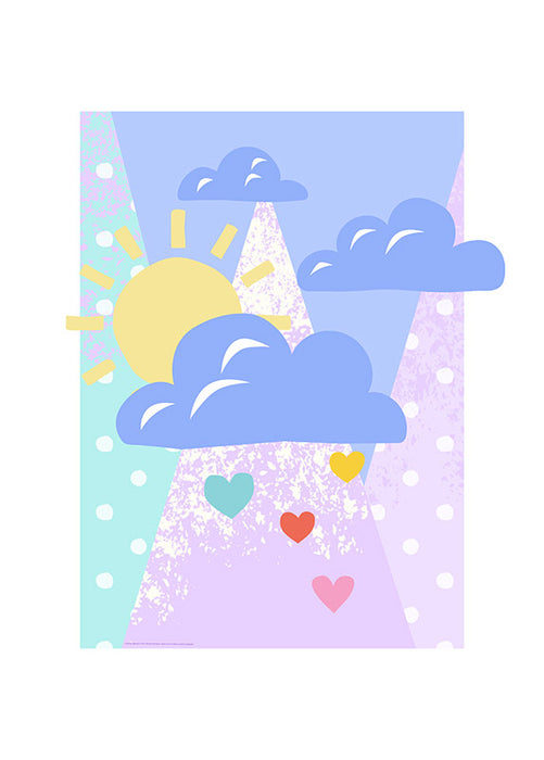 Komar NEU | Wandbild - Winnie the Pooh Clouds - Größe 50 x 70 cm