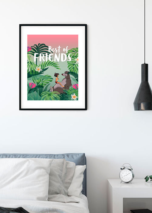 Wandbild - Jungle Book Best of Friends
