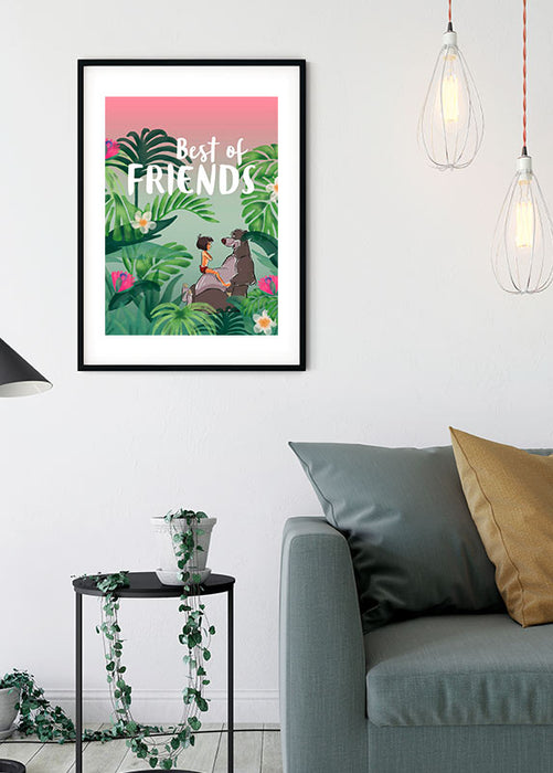 Wandbild - Jungle Book Best of Friends