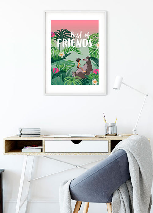 Komar NEU | Wandbild - Jungle Book Best of Friends - Größe 30 x 40 cm