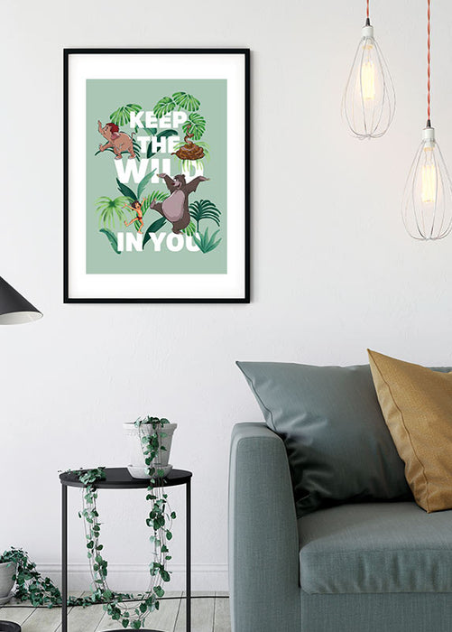 Komar NEU | Wandbild - Jungle Book Keep the Wild - Größe 40 x 50 cm