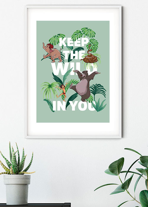 Komar NEU | Wandbild - Jungle Book Keep the Wild - Größe 50 x 70 cm