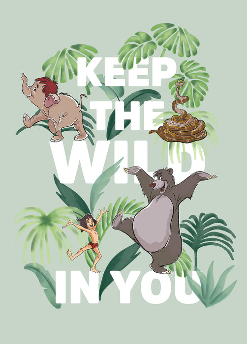 Komar NEU | Wandbild - Jungle Book Keep the Wild - Größe 50 x 70 cm