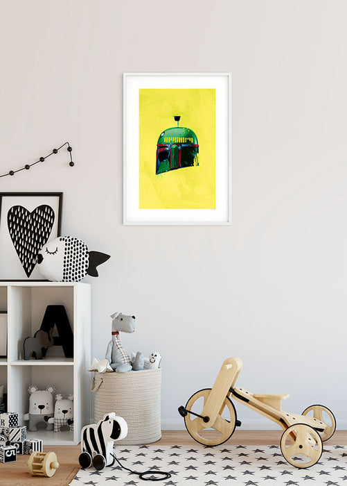 Komar NEU | Wandbild - Star Wars Classic Helmets Boba Fett - Größe 40 x 50 cm