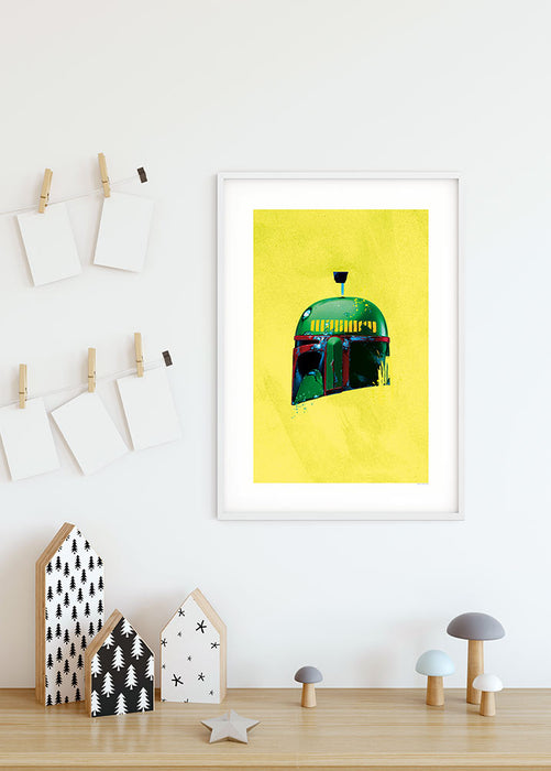 Komar NEU | Wandbild - Star Wars Classic Helmets Boba Fett - Größe 40 x 50 cm