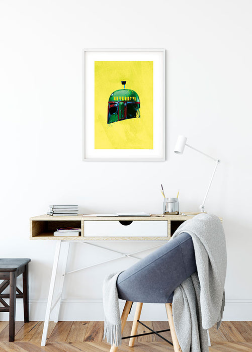 Wandbild - Star Wars Classic Helmets Boba Fett