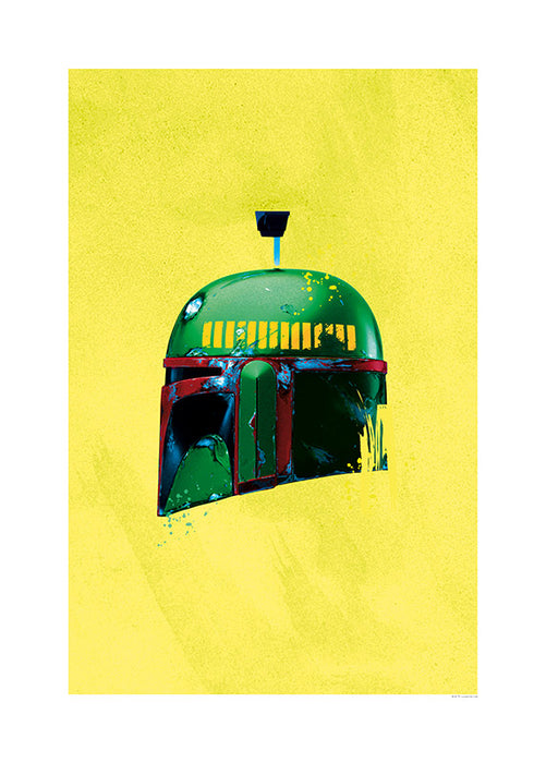 Komar NEU | Wandbild - Star Wars Classic Helmets Boba Fett - Größe 40 x 50 cm