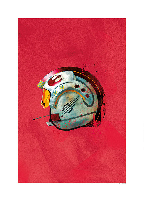 Wandbild - Star Wars Classic Helmets Rebel Pilot