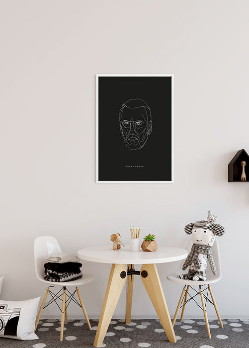 Wandbild - Star Wars Lines Dark Side Dooku