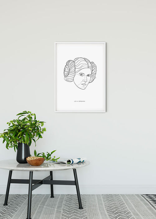 Wandbild - Star Wars Classic Force Faces Leia