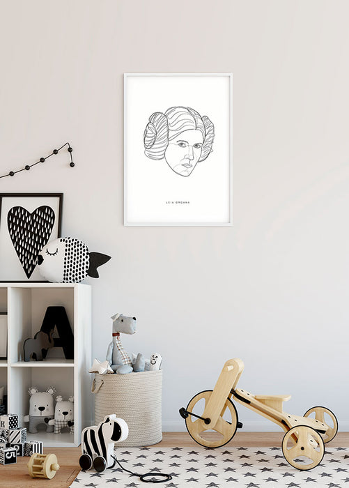 Wandbild - Star Wars Classic Force Faces Leia