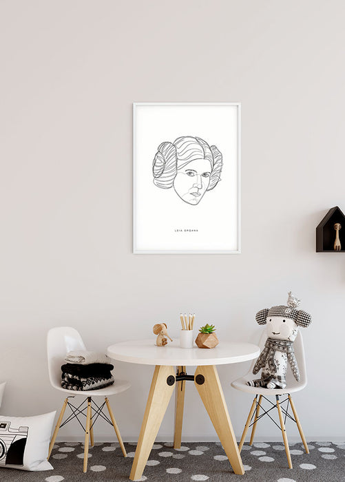 Komar NEU | Wandbild - Star Wars Classic Force Faces Leia - Größe 50 x 70 cm