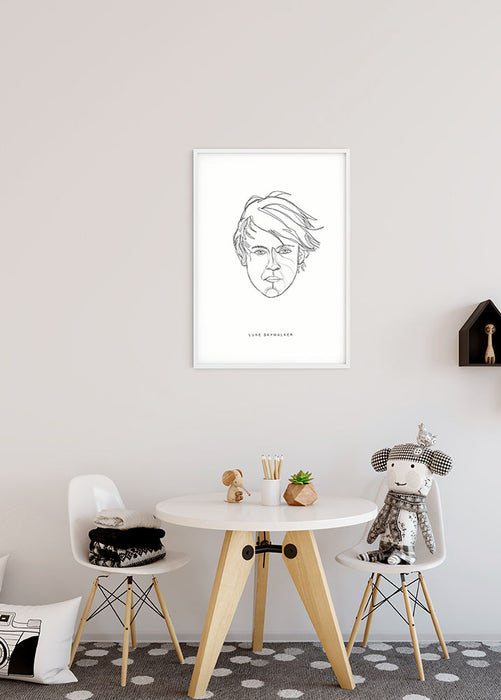 Wandbild - Star Wars Classic Force Faces Luke