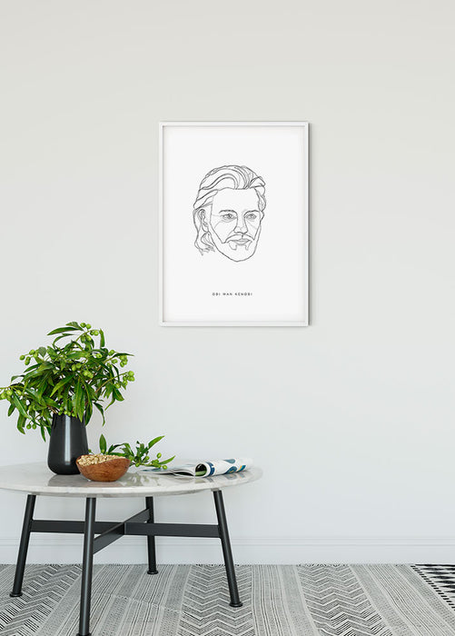 Komar NEU | Wandbild - Star Wars Classic Force Faces Obi Wan - Größe 30 x 40 cm