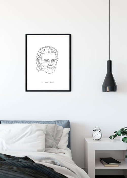 Komar NEU | Wandbild - Star Wars Classic Force Faces Obi Wan - Größe 30 x 40 cm