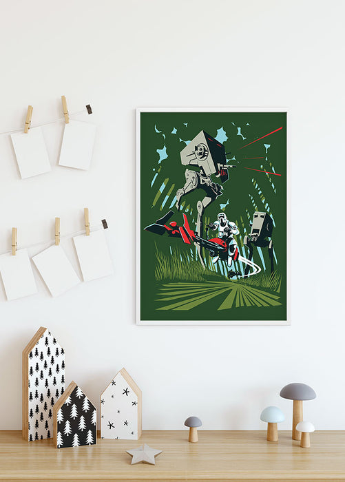 Komar NEU | Wandbild - Star Wars Classic Vector Endor - Größe 40 x 50 cm
