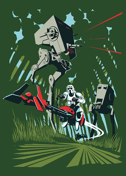 Wandbild - Star Wars Classic Vector Endor