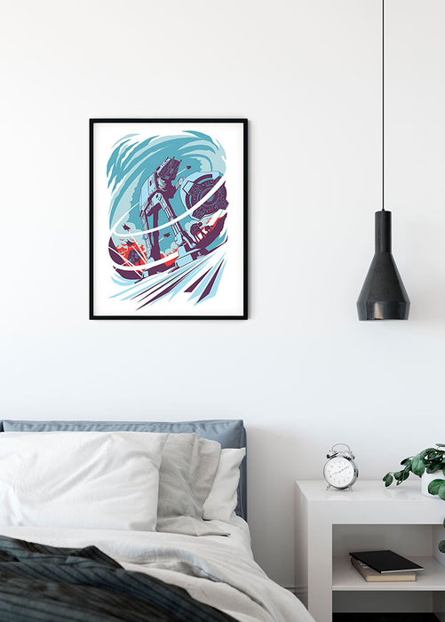 Komar NEU | Wandbild - Star Wars Classic Vector Hoth - Größe 30 x 40 cm