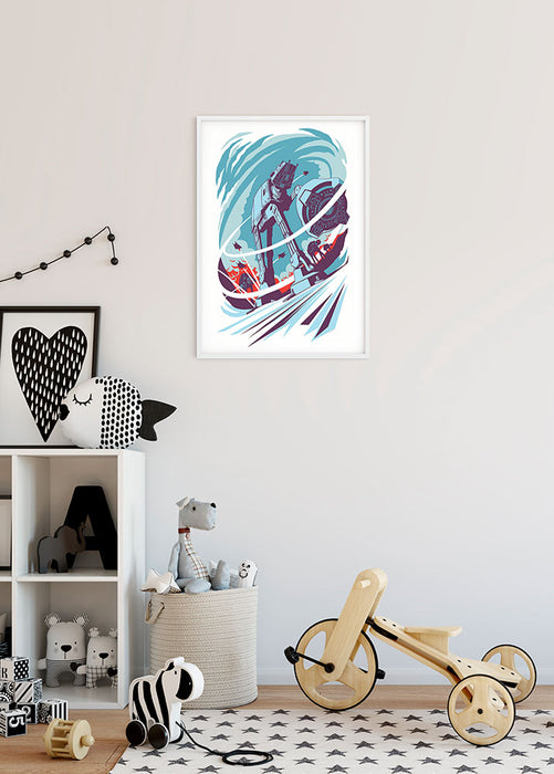 Komar NEU | Wandbild - Star Wars Classic Vector Hoth - Größe 50 x 70 cm