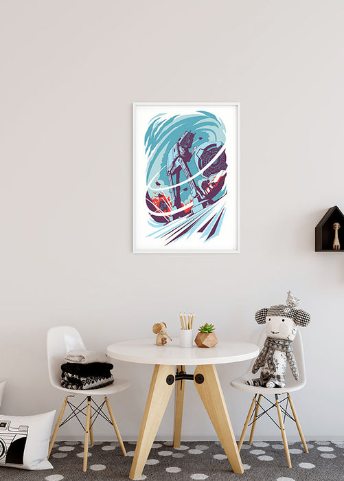 Komar NEU | Wandbild - Star Wars Classic Vector Hoth - Größe 40 x 50 cm