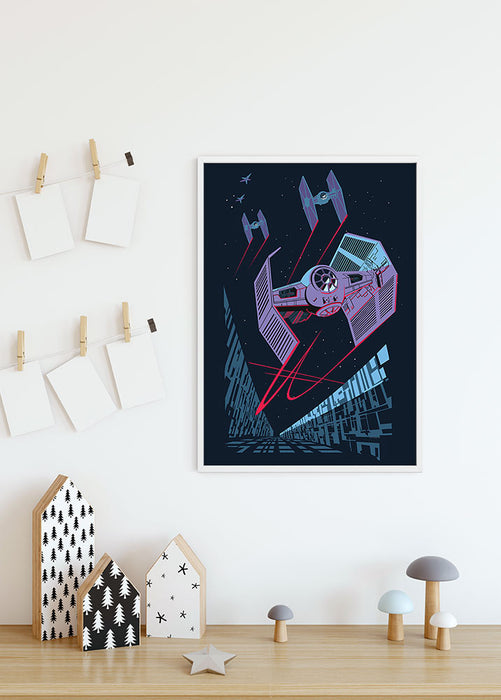 Komar NEU | Wandbild - Star Wars Classic Vector TIE-Fighter - Größe 50 x 70 cm