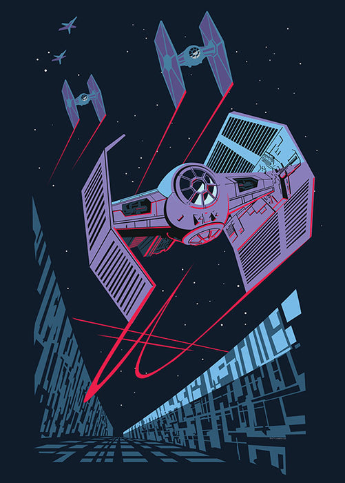 Komar NEU | Wandbild - Star Wars Classic Vector TIE-Fighter - Größe 30 x 40 cm