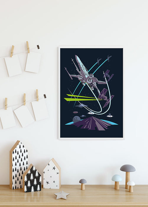 Wandbild - Star Wars Classic Vector X-Wing