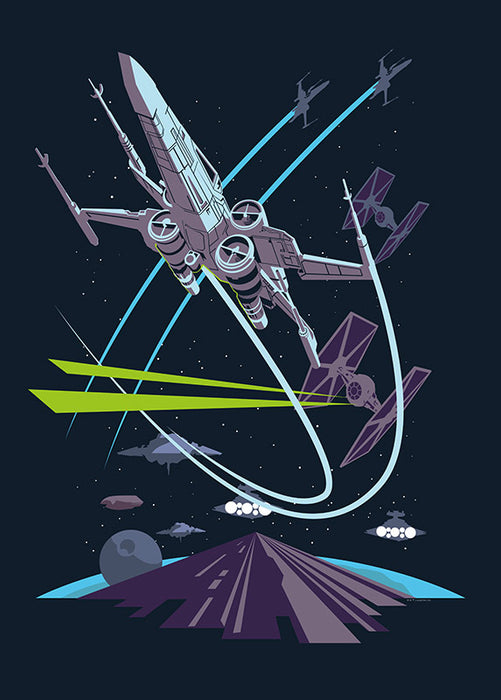 Wandbild - Star Wars Classic Vector X-Wing