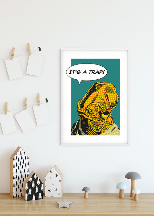 Komar NEU | Wandbild - Star Wars Classic Comic Quote Ackbar - Größe 50 x 70 cm